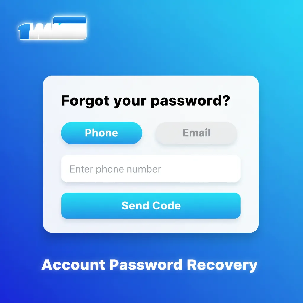 Account password recovery steps: Forgot Password, email/SMS OTP, set new password; 2FA reset via support