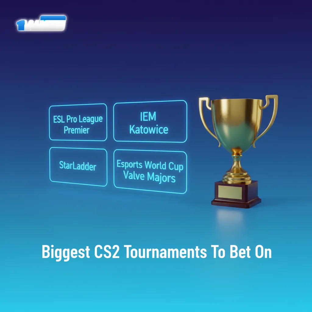 Biggest CS2 tournaments to bet on: Majors, ESL Pro League, BLAST, IEM Katowice/Cologne, EWC, RMRs.