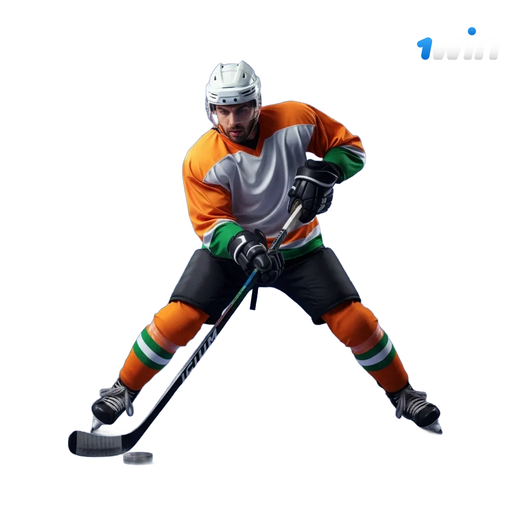 1win Ice Hockey betting in India with NHL/KHL markets, live odds, Cash Out, INR deposits and withdrawals.