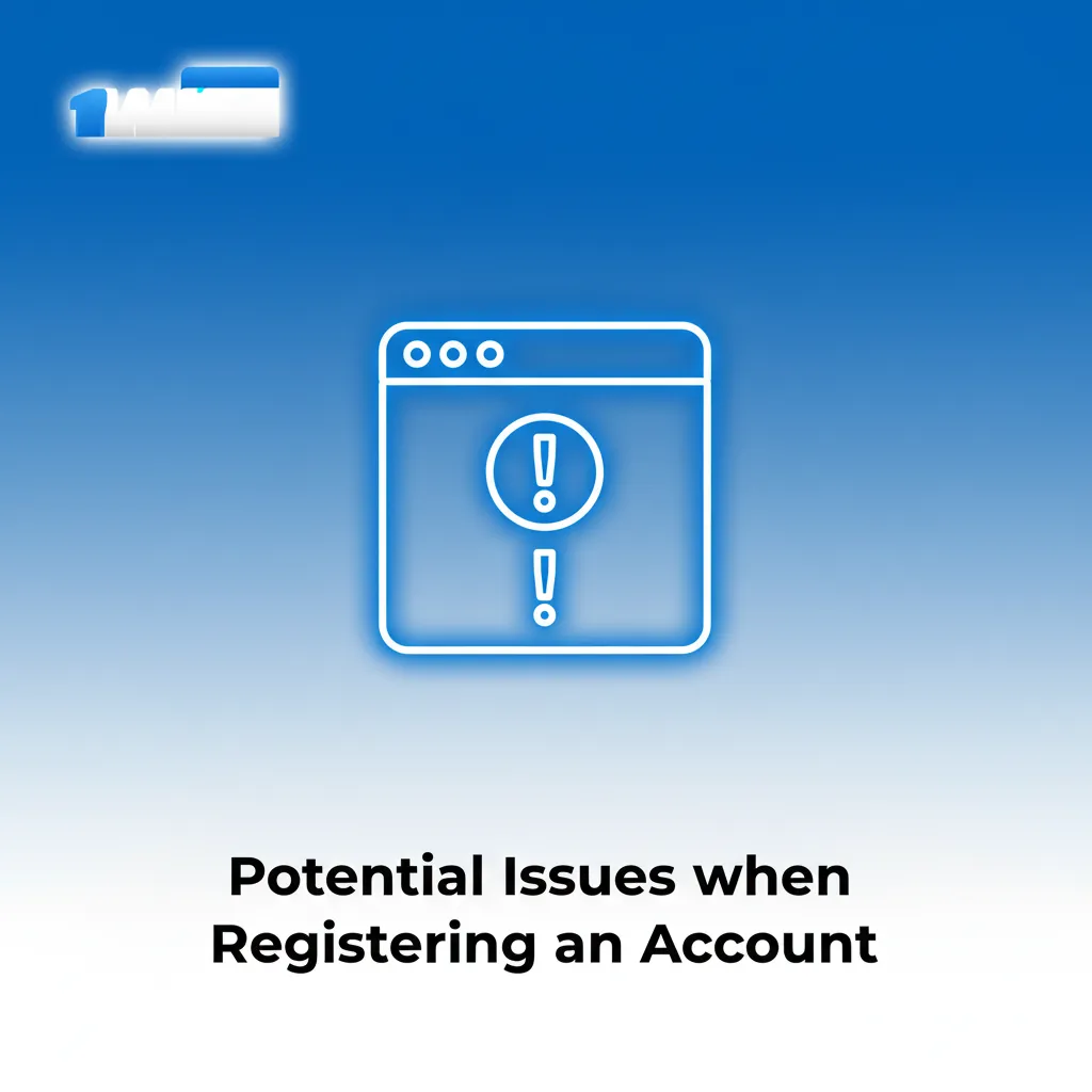 Graphic listing account signup issues: missing OTP, email used, name vs PAN mismatch, blurry docs, app loop, with fixes.