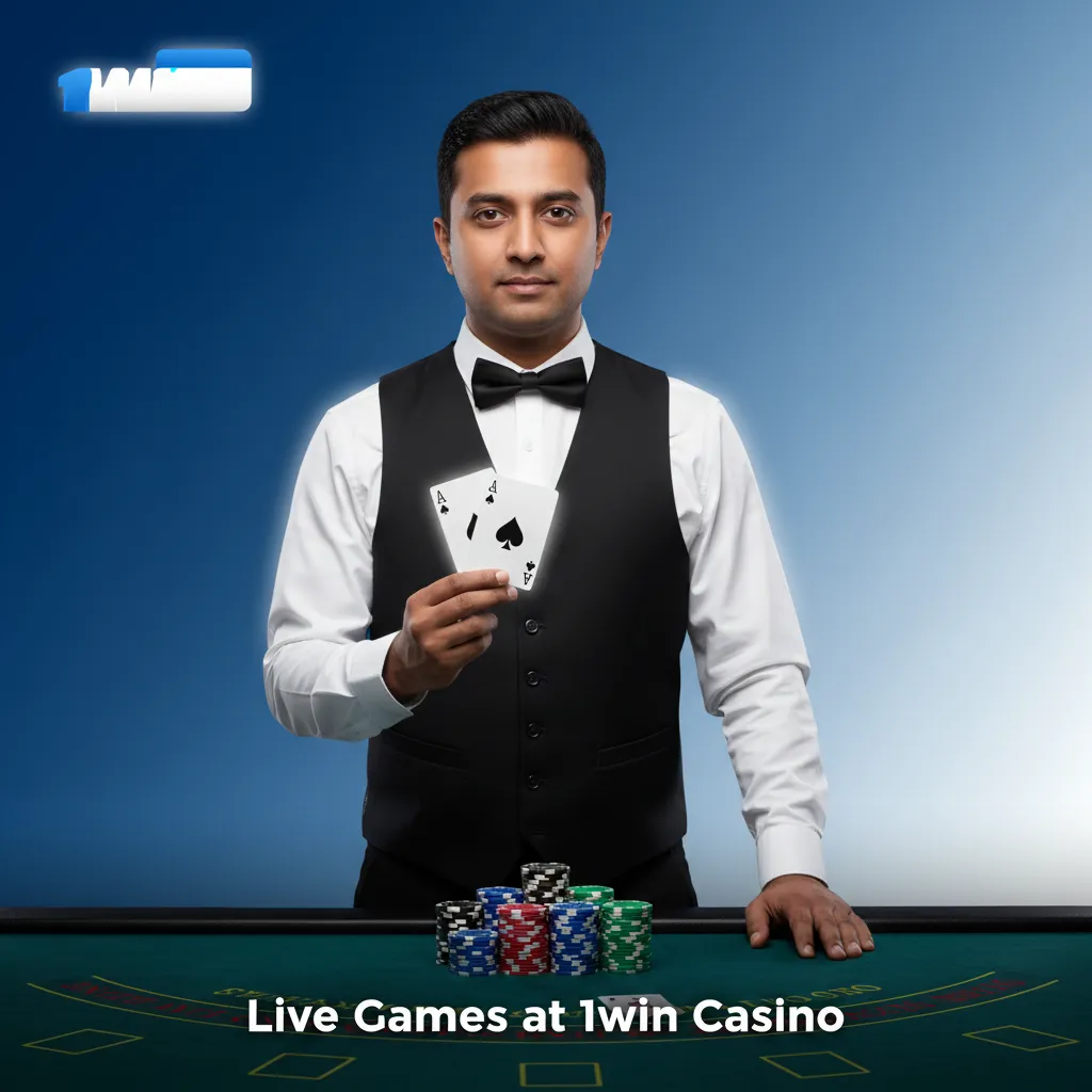 1win Casino live dealer lobby in India with 200+ tables: roulette, blackjack, baccarat, poker, TV games, Indian favourites.
