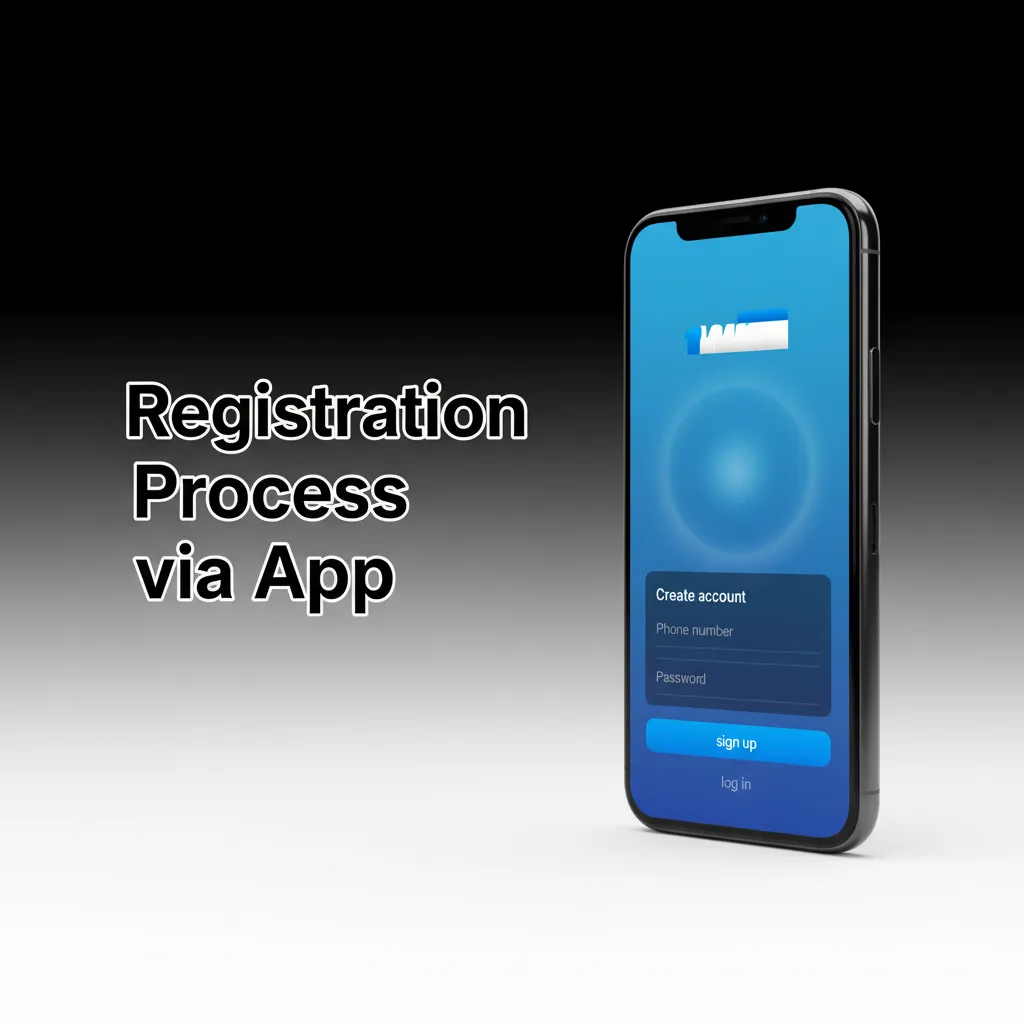 App registration: phone or email sign-up, INR set, OTP or email verify, profile info, set limits, deposit via UPI/NetBanking