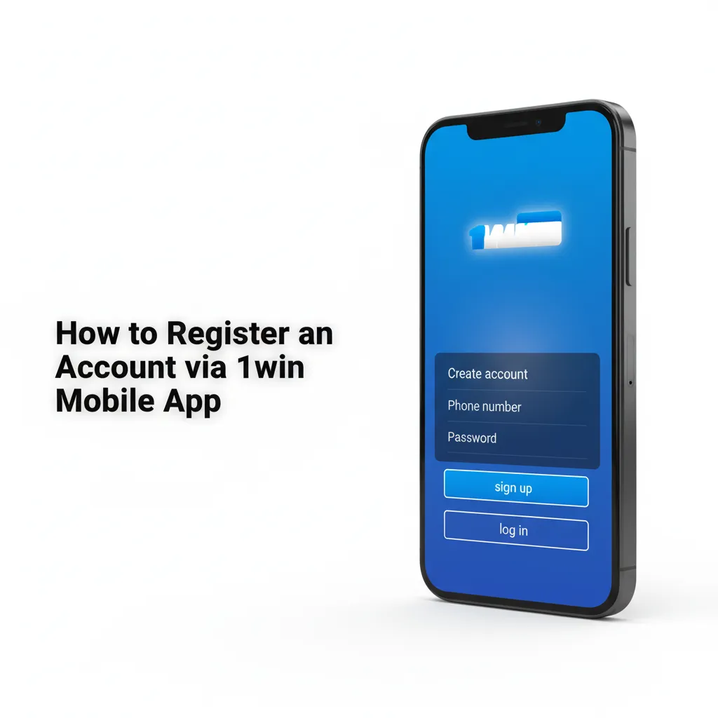 1win app registration on phone: tap Register, choose method, enter details, select INR, add code, confirm, log in; KYC later.
