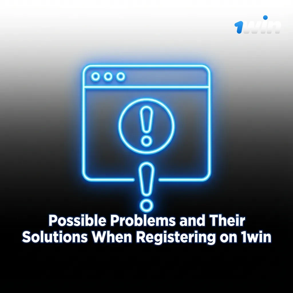 Table of common 1win registration issues with phone, email, KYC upload, existing accounts, and regional limits.