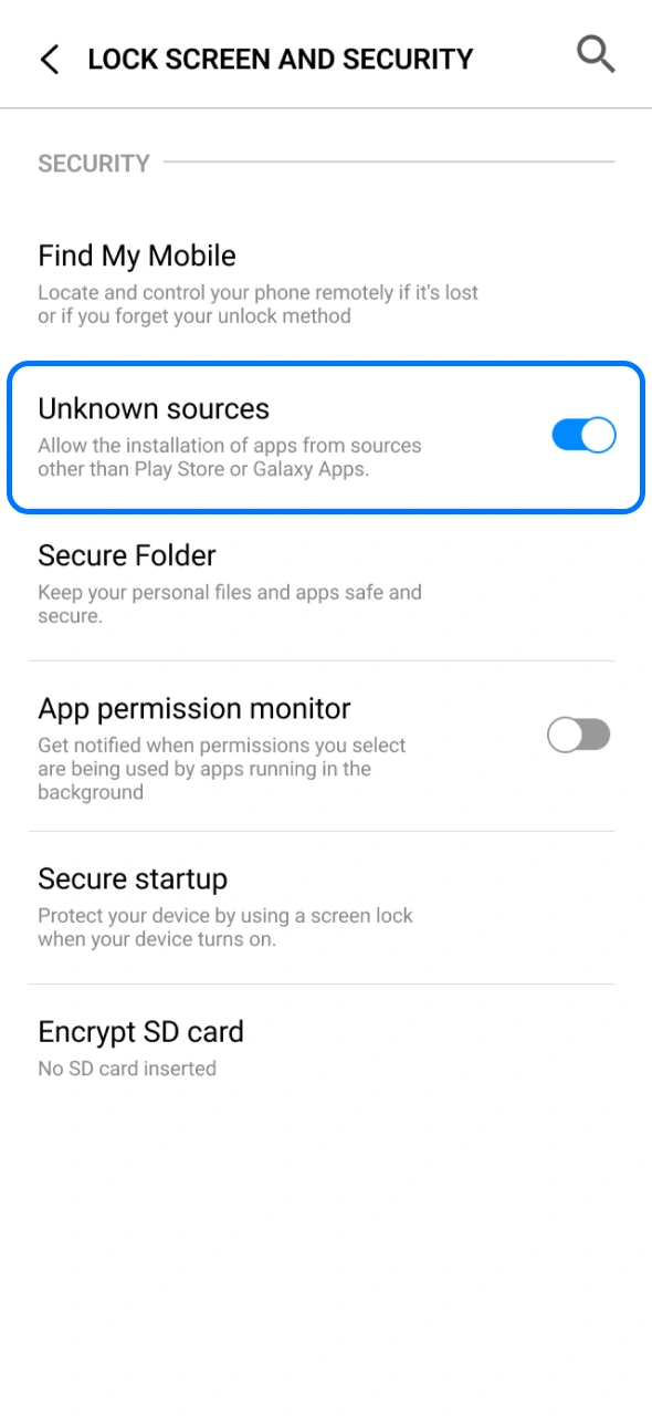 Allow 1win app installation at your phone settings.