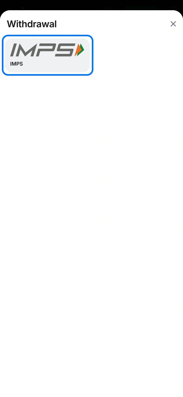 Select 1win withdrawal method.