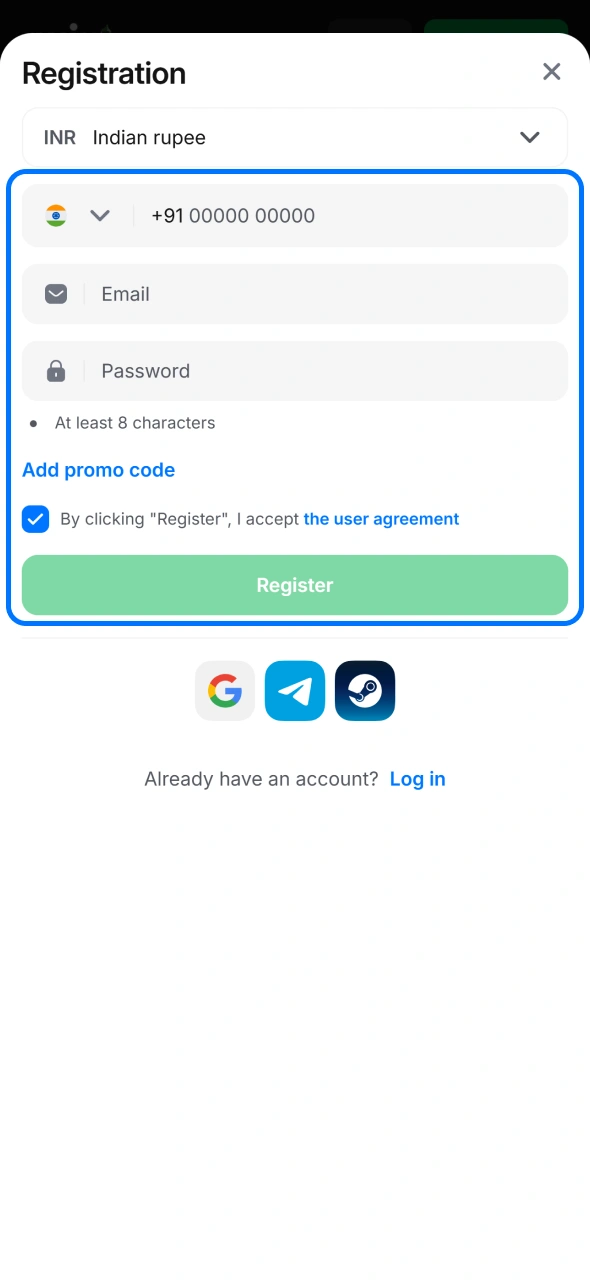 Get yourself 1win account to start playing from 1win iOS app.