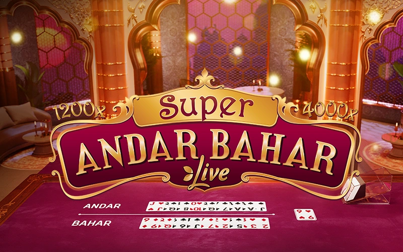 Play the Super Andar Bahar game at 1win India live casino.
