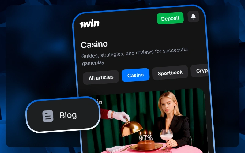 Read expert guides, winning strategies, and the latest news from the world of iGaming in the dedicated 1win blog section.