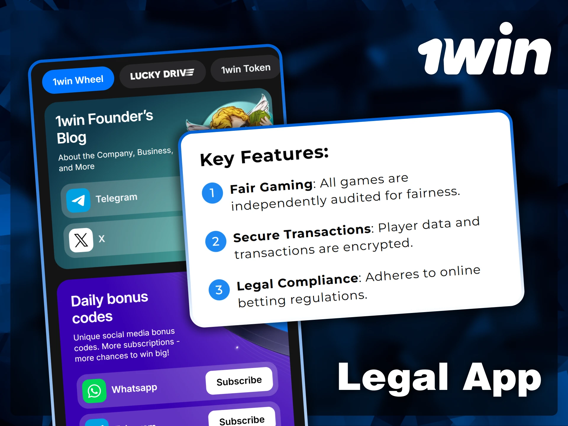 Review the key features that make 1win a legal and safe platform, including encrypted transactions and fair gaming audits.