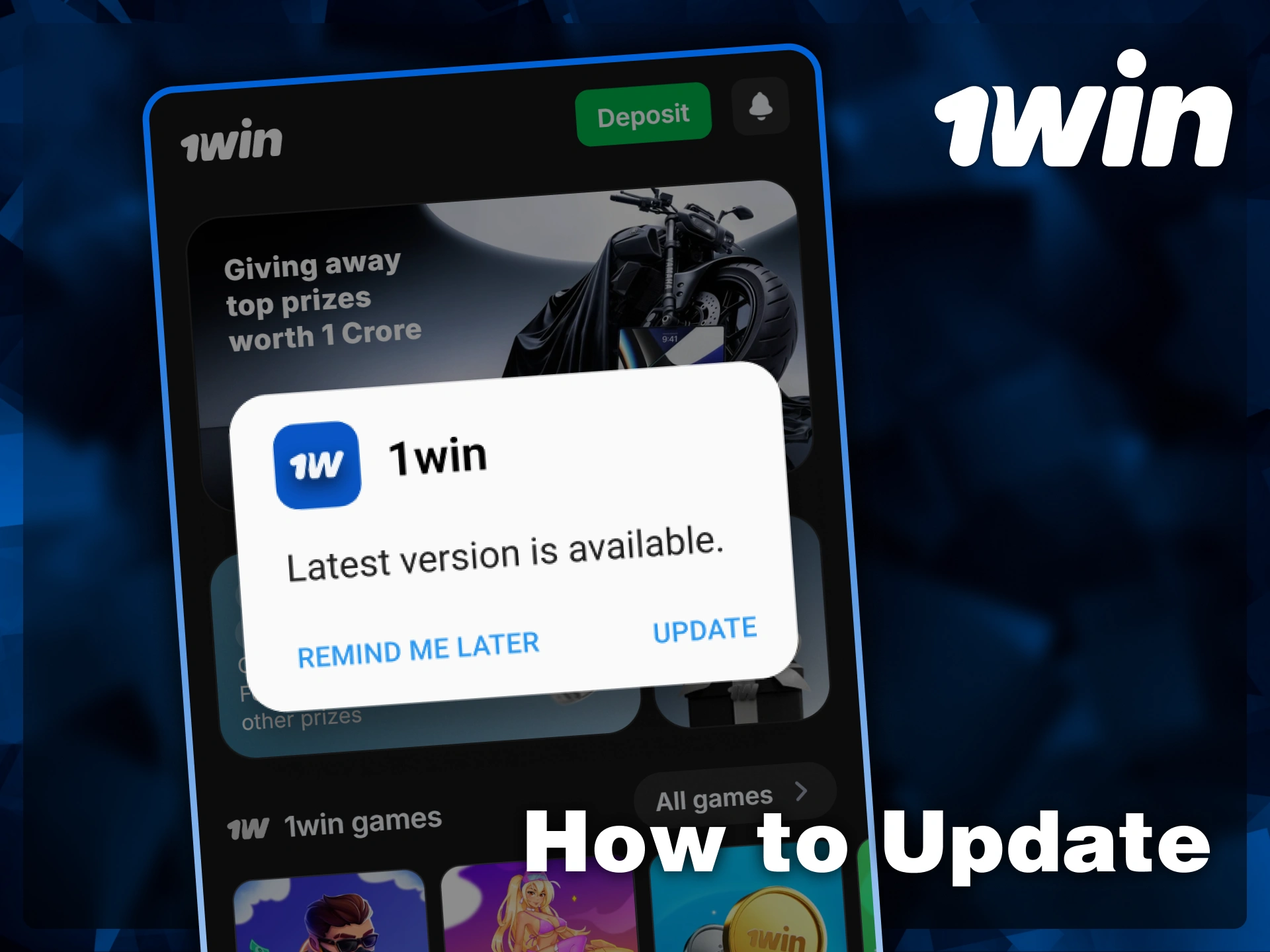 Download the latest version of the 1win app to enjoy new features and maintain optimal platform performance.