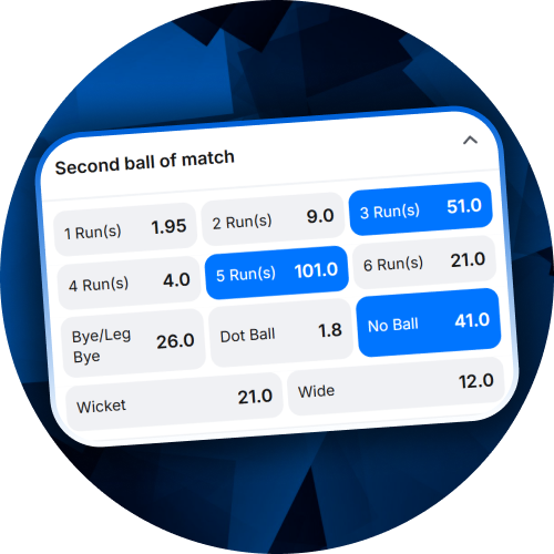 Explore deep betting markets including specific outcomes for the second ball of a match at the 1win sportsbook.
