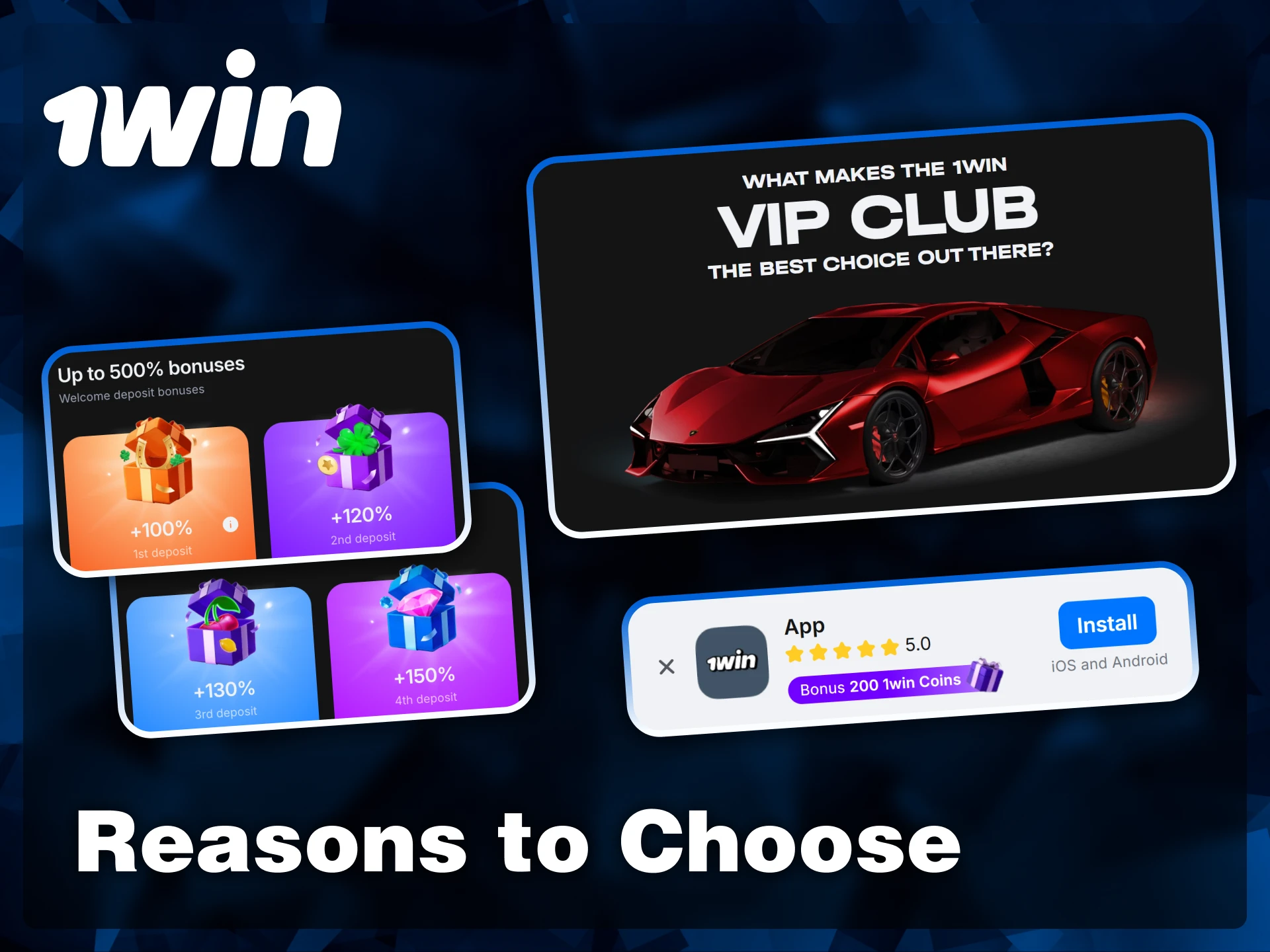 Discover why players choose 1win: a lucrative VIP club, welcome deposit bonuses, and a user-friendly mobile app.