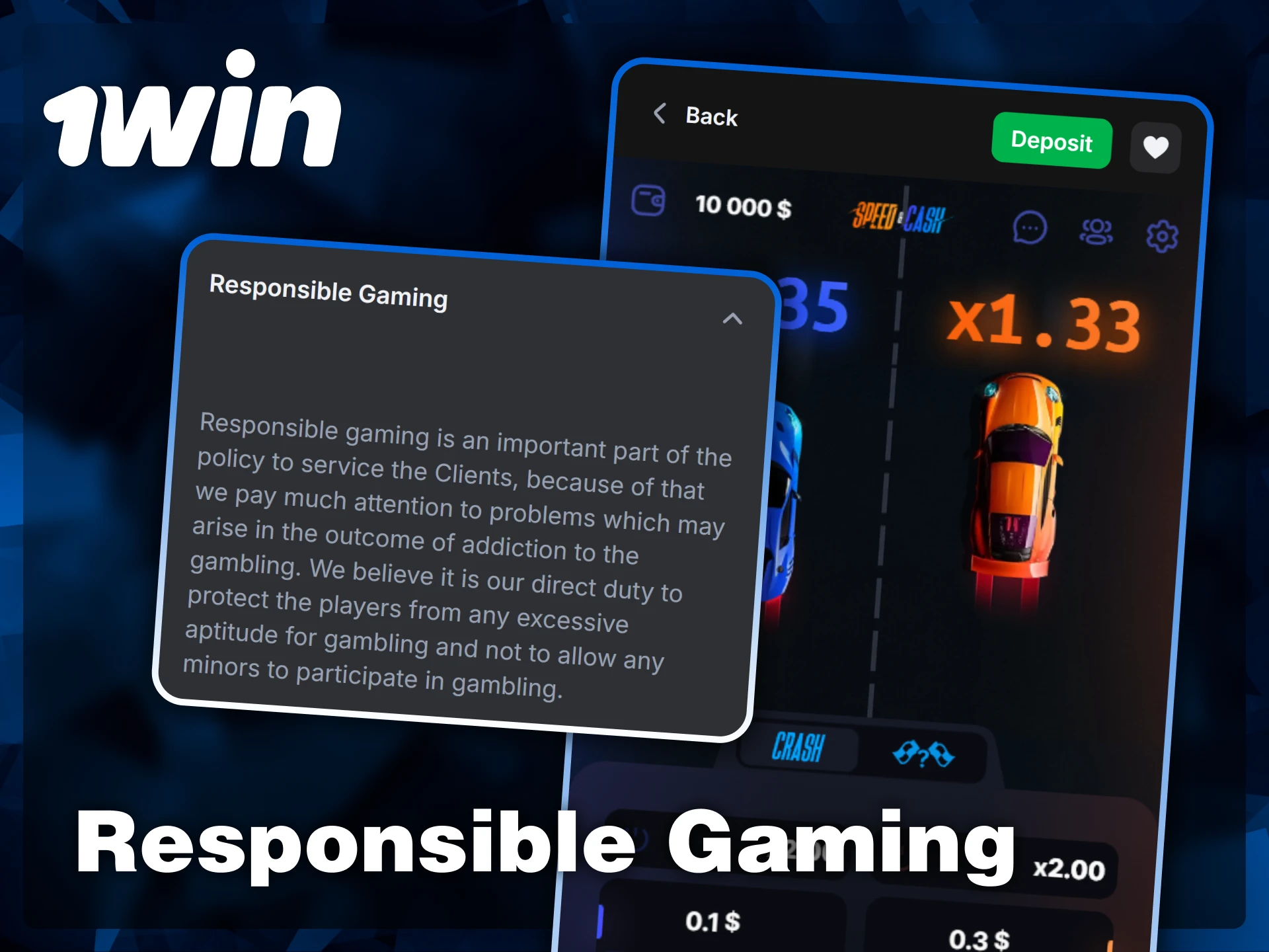Access the 1win responsible gaming section to find tools and information dedicated to protecting players and preventing addiction.