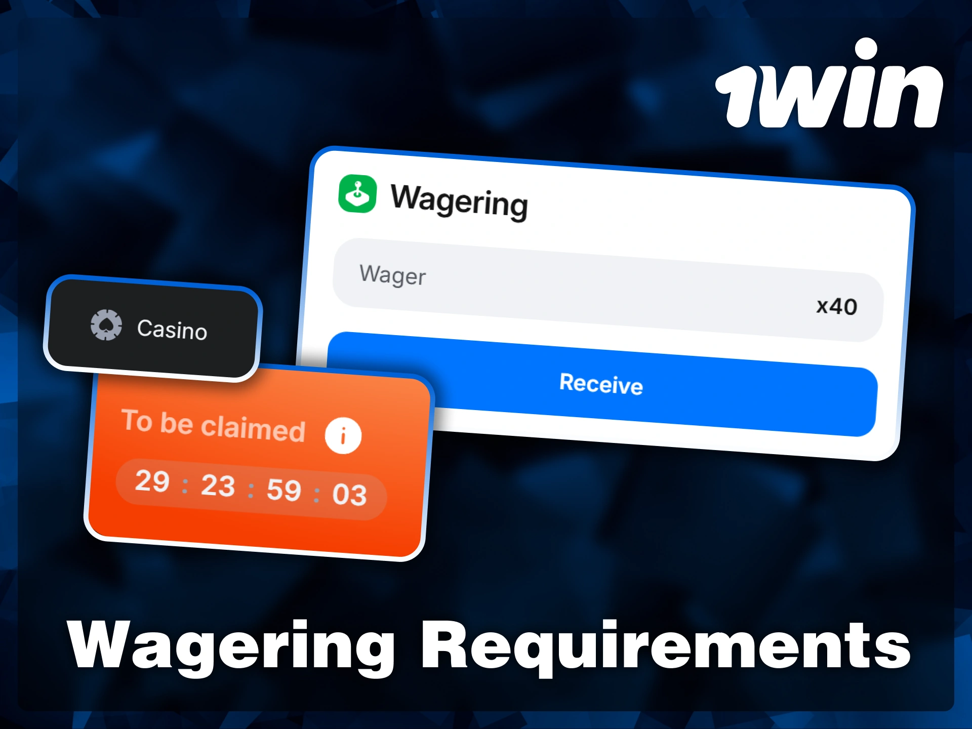 Monitor your wagering progress and remaining time to claim your specific 1win casino deposit rewards.