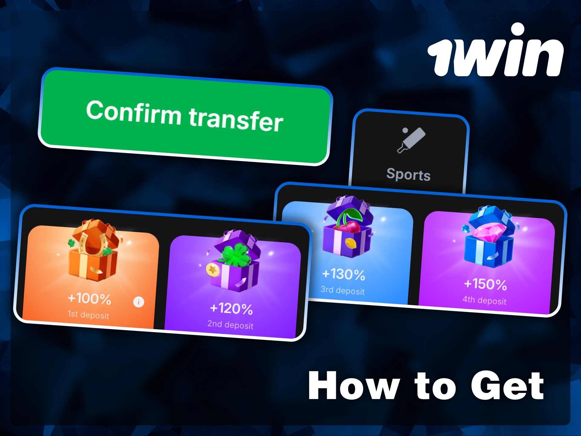 Confirm your transfer and unlock a series of rewards on your 4th deposit at 1win.